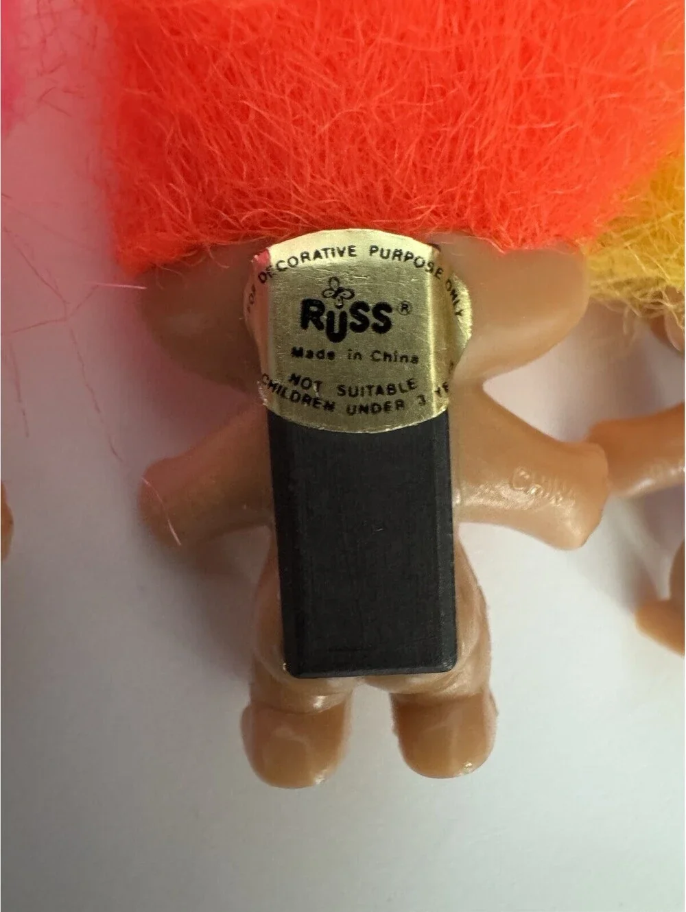Vintage Russ Mini Magnet Good Luck Troll Lot of 8 2” Neon Hair Original Stickers